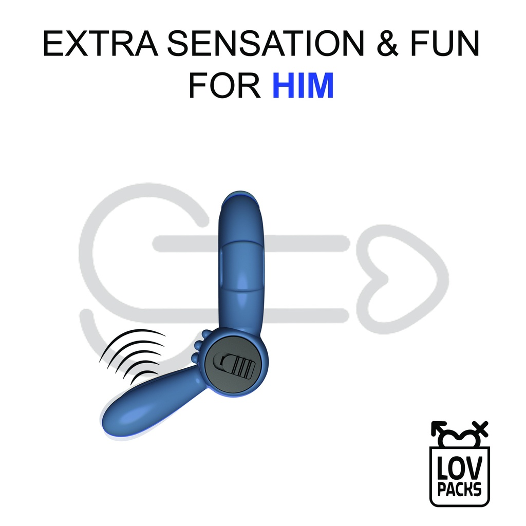 Love Max Vibrating Ring - mini anello vibrante in confezione tascabile
