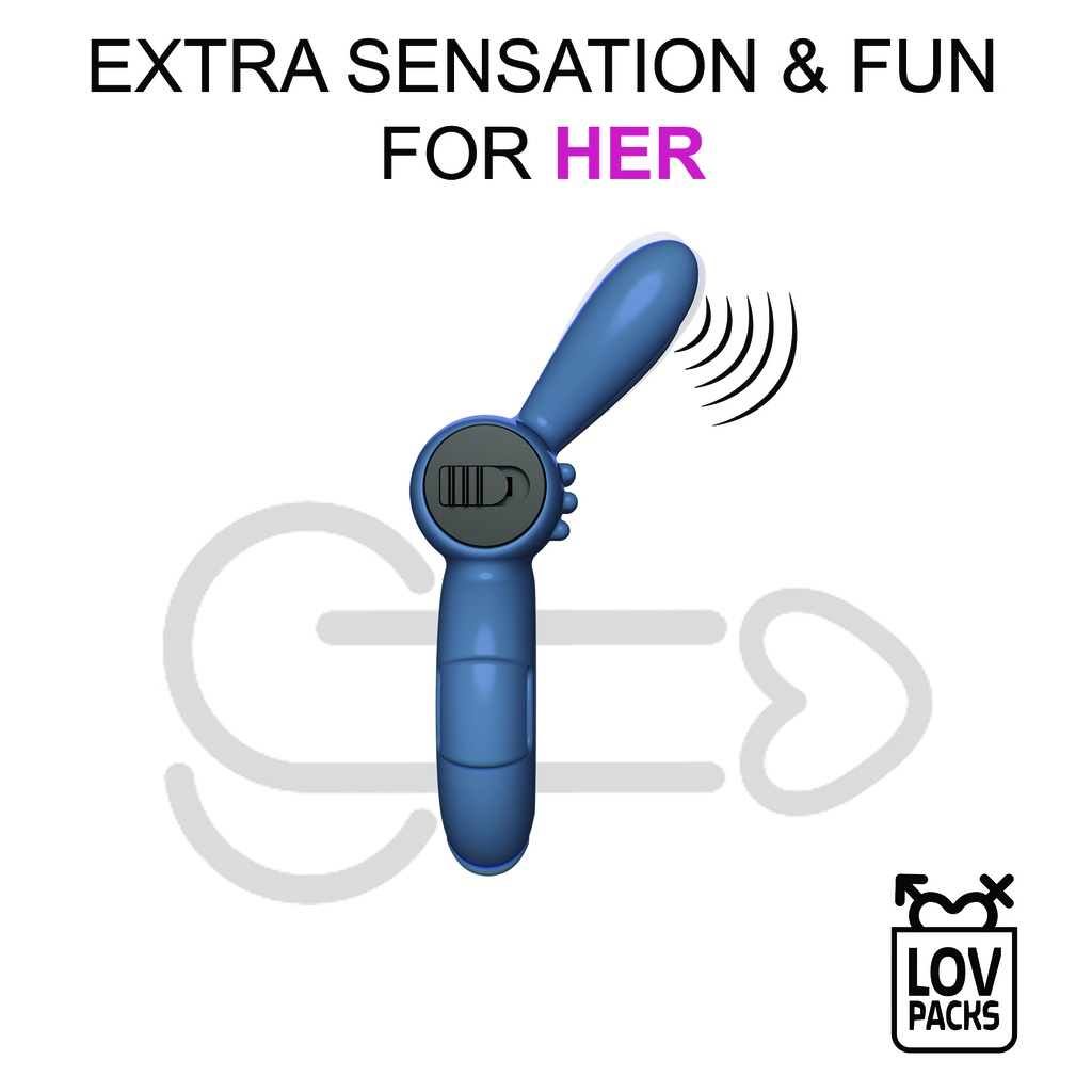 Love Max Vibrating Ring - mini anello vibrante in confezione tascabile