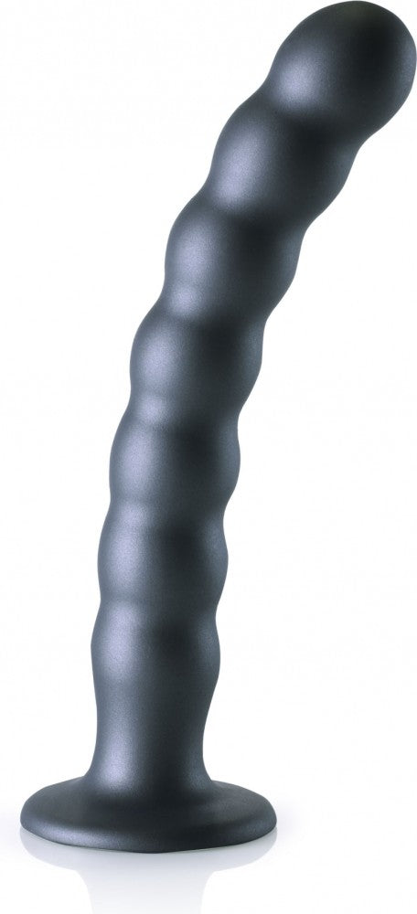Beaded G-Spot Dildo 8'' - Grigio